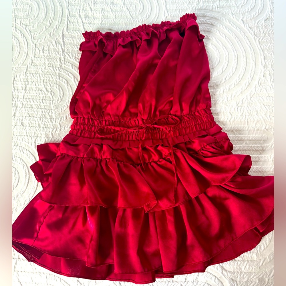 Day+Moon size small red romper